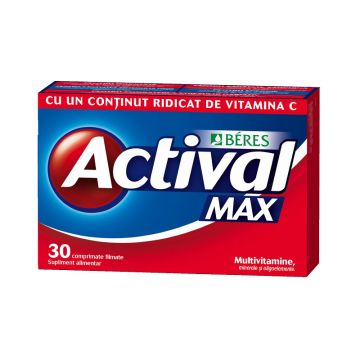 Actival Max, Beres Pharmaceuticals Co, 30 comprimate (Ambalaj: 30 comprimate)