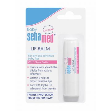 Balsam dermatologic protector pentru buze, 4.8 g, Sebamed Baby