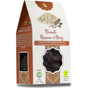 Biscuiti cu roscove si ovaz, 130g, Ambrozia