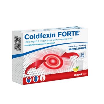 Coldfexin Forte 1000mg/12.2mg - 10 plicuri