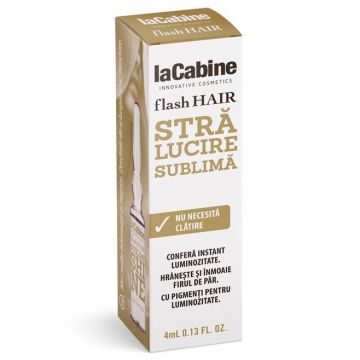 Fiola pentru par Flash Hair Sublime Shine, 1 fiola x 5 ml, La Cabine                                  