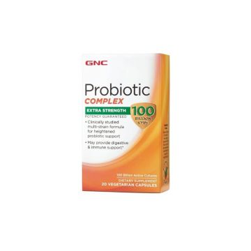 GNC Probiotic Complex Extra Strength 100 Billion CFUs, 20 capsule