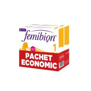 Pachet 2 cutii Femibion 1 Planificare si Sarcina, 28 comprimate+28 capsule