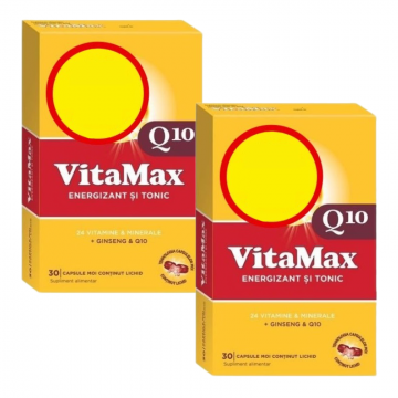 Pachet Vitamax Q10, 30 + 30 capsule, Perrigo