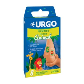 Plasturi Jungle Tattoo, 8 bucati, Urgo Plasturi Jungle Tattoo, 8 bucati, Urgo