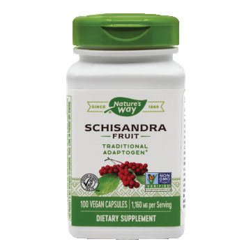 Schisandra 580mg, 100 capsule vegetale, Nature's Way