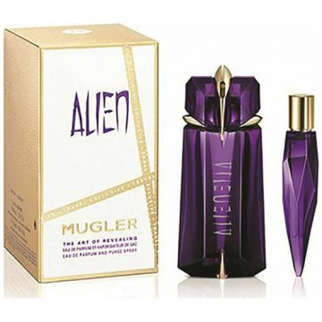 Set Cadou Thierry Mugler Alien, Apa de Parfum, Femei (Continut set: 90 ml Apa de Parfum + 10 ml Apa de Parfum )