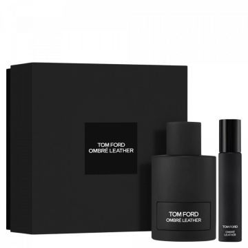 Set cadou Tom Ford Ombre Leather, Apa de Parfum, Unisex, 100 ml + 10 ml