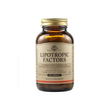 Solgar Lipotropic Factors, 100 comprimate