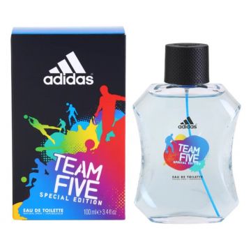 Team Five Adidas, Apa de Toaleta, Barbati (Concentratie: Apa de Toaleta, Gramaj: 100 ml)
