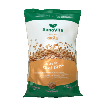 Fulgi de grau, 500g, SanoVita