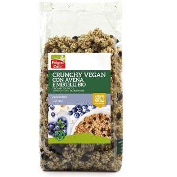 Musli crocant cu fulgi de ovaz si afine, 375 g, La Finestra Sul Cielo Musli crocant cu fulgi de ovaz si afine, 375 g, La Finestra Sul Cielo