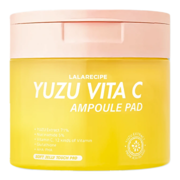 Pad-uri Ampoule Pad Vitamina C & Yuzu, 80 bucati, LaLaRecipe