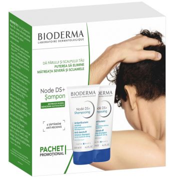 Sampon anti-recidiva Bioderma Node DS+, 125 ml + 125 ml Sampon anti-recidiva Bioderma Node DS+, 125 ml + 125 ml