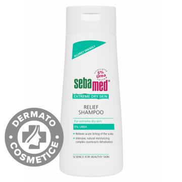 Sampon dermatologic pentru piele uscata cu 5% uree, 200ml, Sebamed