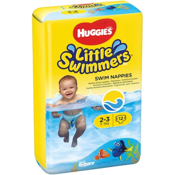 Scutece chilotel pentru apa Little Swimmers Marimea 2-3 pentru 3 - 8kg, 12 bucati, Huggies