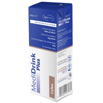 Medidrink Plus cu aroma de cafea, 200ml, Medifood