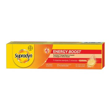 Supradyn energy boost, 15 comprimate efervescente, Bayer