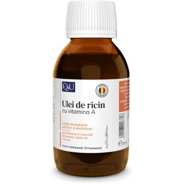 Ulei de ricin cu Vitamina A, 100ml, Tis Farmaceutic