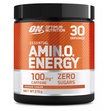 Aminoacizi si Preworkout Amino Energy cu aroma de portocala, 270g, Optimum Nutrition