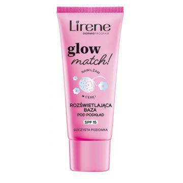 Baza de machiaj iluminatoare Glow Match, 30ml, Lirene