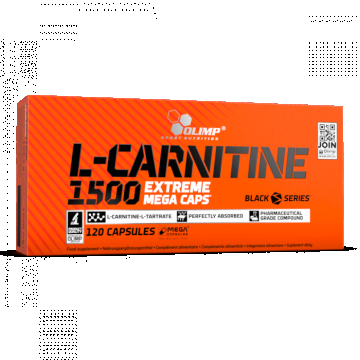 Carnitina capsule L-Carnitine 1500 Extreme, 120 capsule, Olimp Sport Nutrition