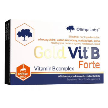 Complex vitamina B12 B6 B1 acid folic Forte Gold Vit B, 60 tablete, Olimp Labs