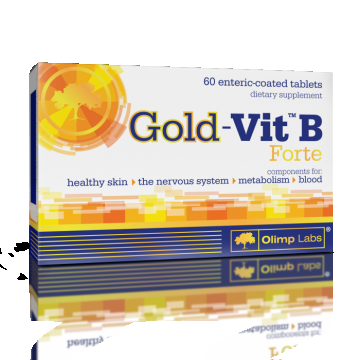 Complex vitamina B12 B6 B1 acid folic Forte Gold Vit B, 60 tablete, Olimp Labs