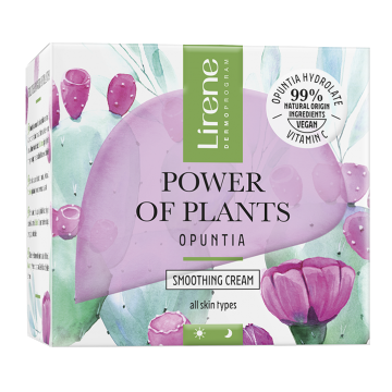 Crema cu efect netezitor pentru zi si noapte Opuntia Power Of Plants, 50ml, Lirene