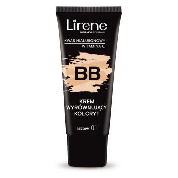 Crema hidratanta BB pentru echilibrarea nuantei pielii 01 Beige, 30ml, Lirene
