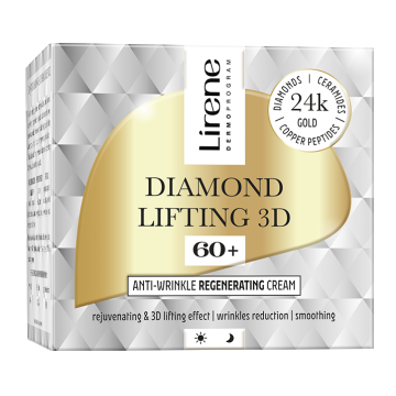 Crema regeneratoare anti-rid 60+ pentru zi si noapte Diamond Lifting 3D, 50ml, Lirene