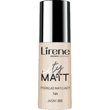 Fond de ten matifiant City Matt Light 203, 30ml, Lirene