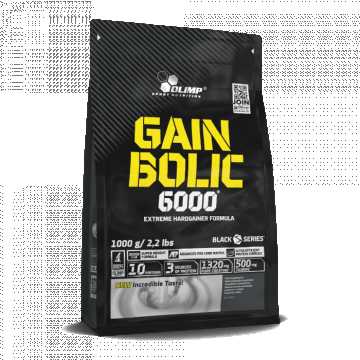 Gainer proteine zer Gain Bolic 6000 ciocolata, 1000g, Olimp Sport Nutrition