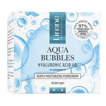 Hidro-crema cu acid hialuronic Aqua Bubbles, 50ml, Lirene