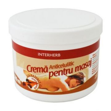 interherb crema pentru masaj (scortisoara) 500ml