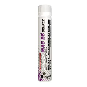 Magneziu B6 lichid Chela-Mag B6 Cramp Shot aroma Cherry, 25ml, Olimp Sport Nutrition