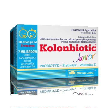 Probiotice si prebiotice pentru copii Kolinbiotic junior, 14 sticks, Olimp Labs