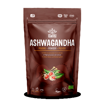 Pulbere bio de ashwagandha, 150g, Iswari