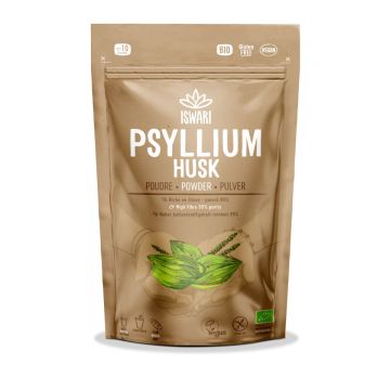 Pulbere bio de psyllium, 125g, Iswari