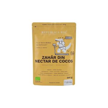 Republica BIO Zahar din nectar de cocos, nerafinat, ecologic, pur, 200g