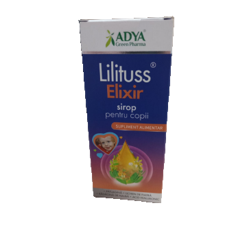 Sirop pentru Elixir Lilituss copii, 180ml, Adya Green Pharma