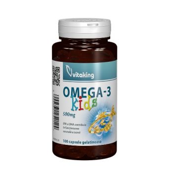 vitaking omega 3 copii 500mg ctx100 cps