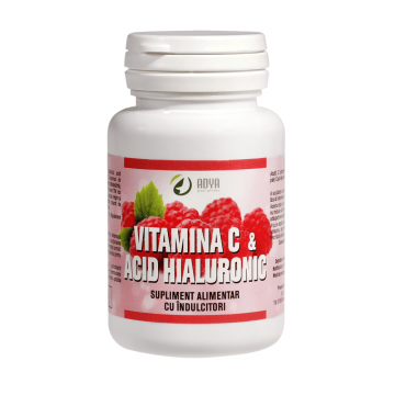 Vitamina C cu acid Hialuronic, 30 comprimate, Adya Green Pharma