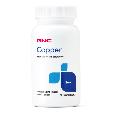 Copper 2 mg, Cupru, 100 tablete, GNC