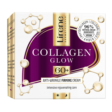 Crema anti-rid efect de fermitate 60+ Collagene Glow, 50ml, Lirene