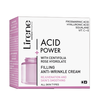 Crema anti-rid netezitoare zi/noapte toate tipurile de piele Acid Power, 50ml, Lirene