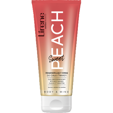 Crema regeneranta pentru corp si fata peach Body & Mind, 200ml, Lirene