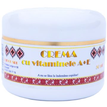 Crema vitamine A E unt shea 50ml - ELIDOR Crema vitamine A E unt shea 50ml - ELIDOR