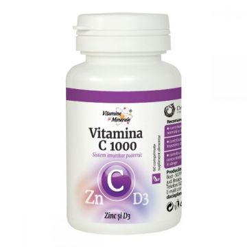 dacia plant vitamina c1000 zn+d3 ctx60 cpr