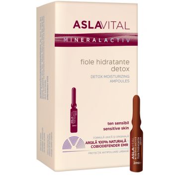 Fiole hidratante Detox, 7x2ml, AslaVital